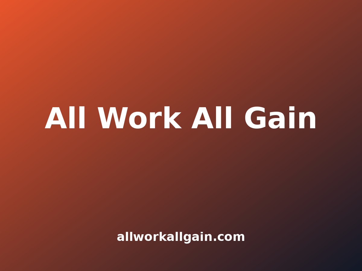 Screenshot of All Work All Gain — Youth basketball / training website
