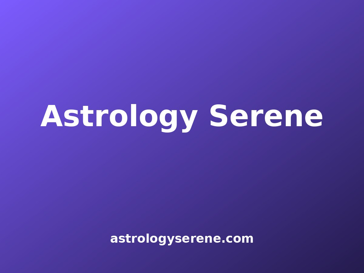 Screenshot of Astrology Serene — Astrology / readings website